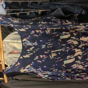 Club Monaco silk tank, abstract print - size L